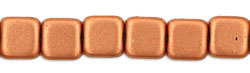 Small Flat Squares 6mm : Matte - Metallic Copper