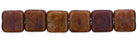 Small Flat Squares 6mm : Brown Caramel - Picasso
