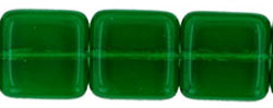 Flat Squares 9mm : Green Emerald