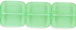 Flat Squares 9mm : Peridot