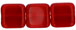 Flat Squares 9mm : Lt Siam Ruby