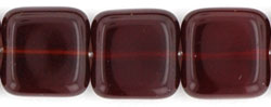 Flat Squares 9mm : Ruby