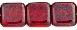 Flat Squares 9mm : Siam Ruby - Vega