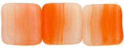 Flat Squares 9mm : HurriCane Glass - Tangerine Creamsicle