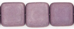 Flat Squares 9mm : Matte - Luster - Opaque Amethyst