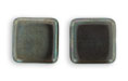 Large Flat Squares 20mm : Champagne Luster - Smoky Topaz