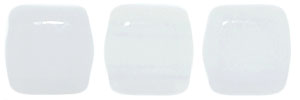 CzechMates Tile Bead 6mm : Opaque White