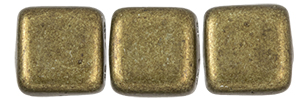 CzechMates Tile Bead 6mm : ColorTrends: Saturated Metallic Emperador