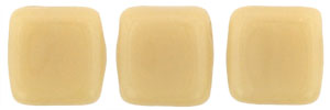 CzechMates Tile Bead 6mm : Opaque Lt Beige