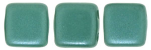 CzechMates Tile Bead 6mm : Pearl Coat - Teal