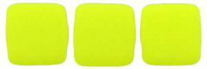 CzechMates Tile Bead 6mm : Neon Yellow