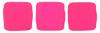CzechMates Tile Bead 6mm : Neon Pink