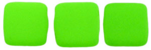 CzechMates Tile Bead 6mm : Neon Green