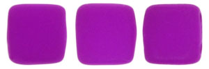 CzechMates Tile Bead 6mm : Neon Purple