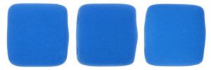 CzechMates Tile Bead 6mm : Neon Electric Blue