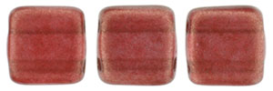 CzechMates Tile Bead 6mm : Halo - Cardinal