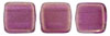 CzechMates Tile Bead 6mm : Halo - Madder Rose