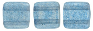 CzechMates Tile Bead 6mm : Halo - Azurite