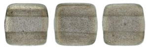 CzechMates Tile Bead 6mm : Halo - Ash