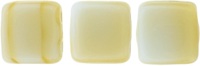 CzechMates Tile Bead 6mm : Silk Blue/Taupe