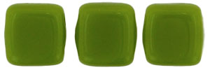 CzechMates Tile Bead 6mm : Opaque Olive