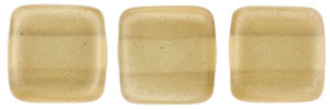 CzechMates Tile Bead 6mm : Pearl Lights - Latte