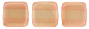 CzechMates Tile Bead 6mm : Pearl Lights - Pomelo