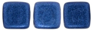 CzechMates Tile Bead 6mm : Metallic Suede - Blue