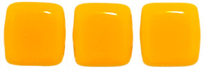 CzechMates Tile Bead 6mm : Opaque Sunflower Yellow