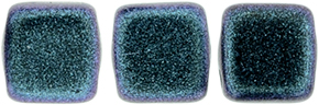 CzechMates Tile Bead 6mm : Polychrome - Indigo Orchid