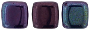 CzechMates Tile Bead 6mm : Luster - Metallic Amethyst