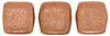 CzechMates Tile Bead 6mm : Matte - Metallic Copper