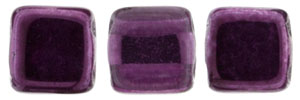 CzechMates Tile Bead 6mm : Mirror - Orchid (2nd Quality)