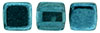 CzechMates Tile Bead 6mm : Mirror - Teal