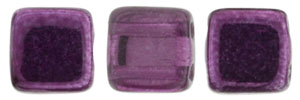 CzechMates Tile Bead 6mm : Mirror - Fuchsia (2nd Quality)