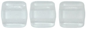 CzechMates Tile Bead 6mm : Matte - Crystal