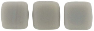 CzechMates Tile Bead 6mm : Matte - Ashen Gray