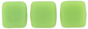 CzechMates Tile Bead 6mm : Matte - Honeydew