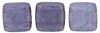 CzechMates Tile Bead 6mm : Milky Alexandrite - Moon Dust