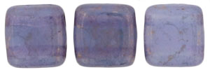 CzechMates Tile Bead 6mm : Milky Alexandrite - Moon Dust