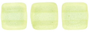 CzechMates Tile Bead 6mm : Sueded Gold Jonquil