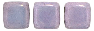 CzechMates Tile Bead 6mm : Luster - Opaque Amethyst