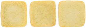 CzechMates Tile Bead 6mm : Milky Antique Shimmer