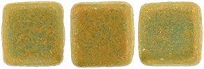 CzechMates Tile Bead 6mm : Turquoise Antique Shimmer