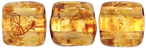 CzechMates Tile Bead 6mm : Crystal - Picasso