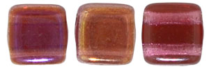 CzechMates Tile Bead 6mm : Twilight - Fuchsia