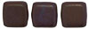 CzechMates Tile Bead 6mm : Chocolate Brown - Matte Bronze Vega