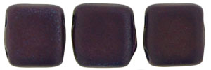 CzechMates Tile Bead 6mm : Navy - Matte Vega