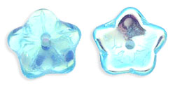 Star Flower Cup 10mm : Aquamarine AB