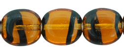 Beveled Ovals 10 x 9mm : Tortoise- 252 pcs